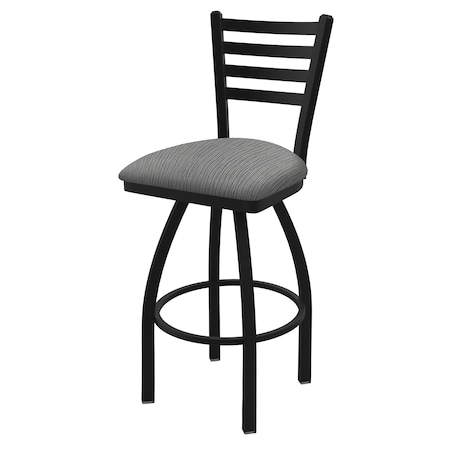 25 Swivel Counter Stool,Black Wrinkle,Graph Seat